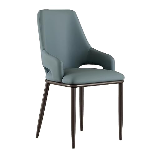 Chaise de salle à manger en faux cuir avec bras LiChA