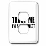 Finition brillante. 3dRose lsp_195589_6 Trust Me Im an Architect Fun Architecture Humour Travail Cadeau de travail