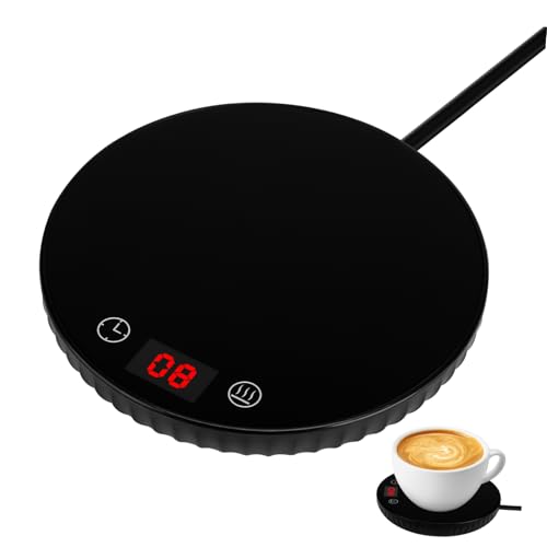 HAKIDZEL Electric Mug Warmer for Desk Temperature Control Beverage Heating Coaster Cup Warmer for Coffee Milk Tea Reusable Versatile for Home and Office
