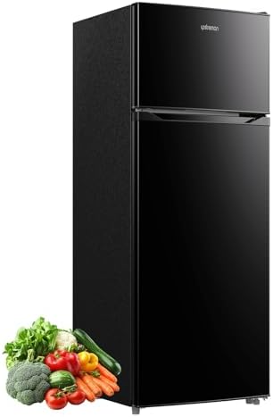 Upstreman 7.7 Cu.Ft. Refrigerator with Freezer Double Door Fridge...