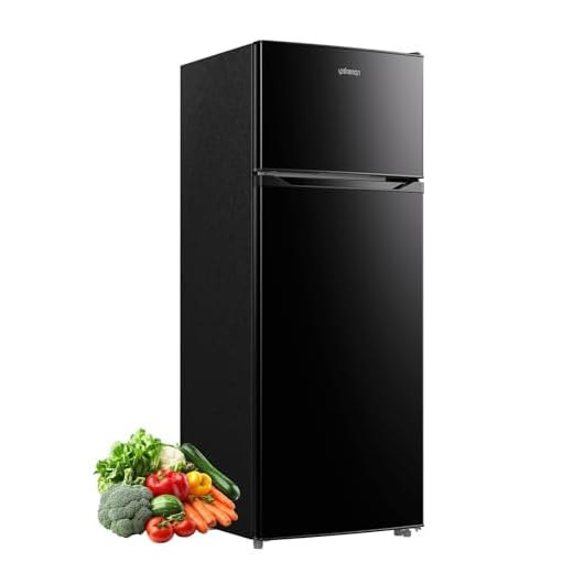 Upstreman 7.7 Cu.Ft. Refrigerator with Freezer Double Door Fridge