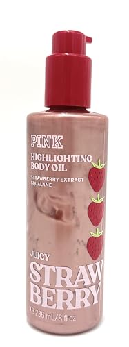 Victorias Secret PINK Highlighting Body Oil Juicy Strawberry 8 fl oz Limited Edition