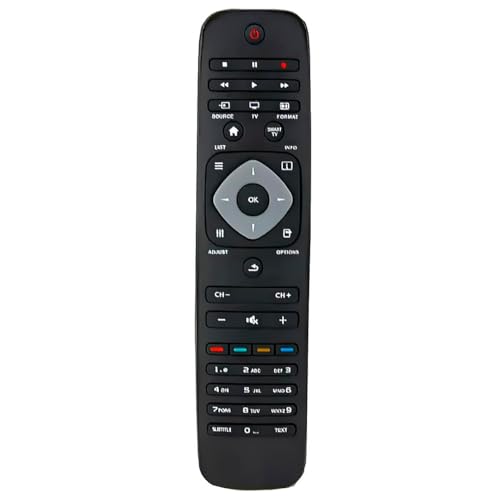 Controle Remoto Compatível com Philipss Smart TV, LCD, LED, HD, 3D, controle substituto, pronto para uso Universal