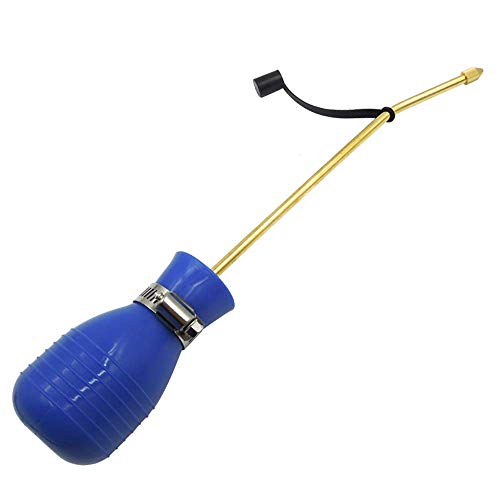 Image of Sbestily Bug Treatment Powder Duster /Large Diatomaceous Earth Bulb Duster /Powder Applicator /Garden Applicator /Bulb with Long Copper Tube for Indoor and Outdoor Insect Treatment Blue (Pack of 2)
