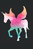  Einhorn Aquarell Print Unicorn Artikel Geschenk Notizbuch (Taschenbuch DIN A 5 Format Liniert): Einhorn Geschenk Notizheft, Schreibheft, Tagebuch. ... Perfekt geeignet für Damen und Mädchen.