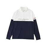 [アーノルドパーマー] ゴルフウェア 長袖シャツ メンズ 切替ハーフジップ長袖シャツ AP220202A12 NV M