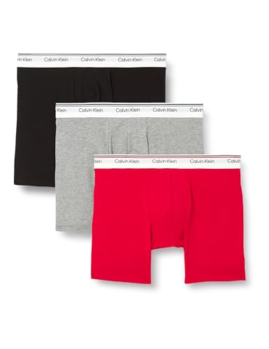 Calvin Klein Surge Boxer Brief 3Pk, Bóxer, Hombre, Grey (Empower/Grey Heather/Black), M