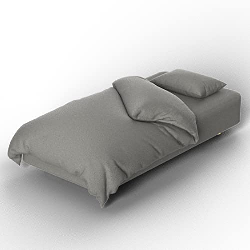 あたたか布団カバー3点セット シングル 吸湿発熱 洗える 冬 グレー AJ019KPBS offtime