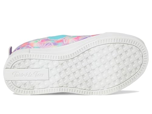 SKECHERS Girls Twinkle Sparks-Underwater Magic Sneaker, White/Multi, 11 Little Kid4