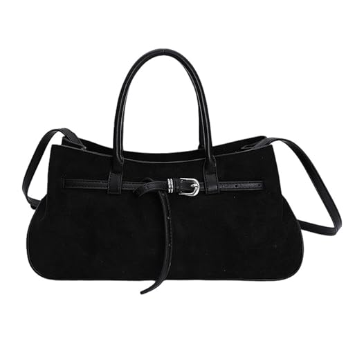 Sac à bandoulière rétro daim doux grand sac à main automne hiver