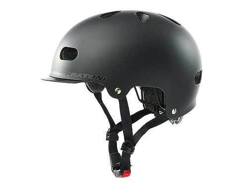 10 aperture di ventilazione Cratoni C- Mate, Casco Gioventù Unisex, Nero Opaco, M