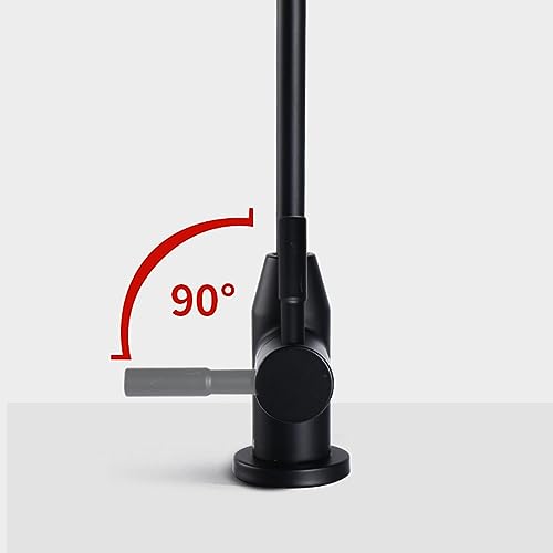 Grifo de osmosis inversa 360 de acero inoxidable negro para fregadero de cocina LWX 4