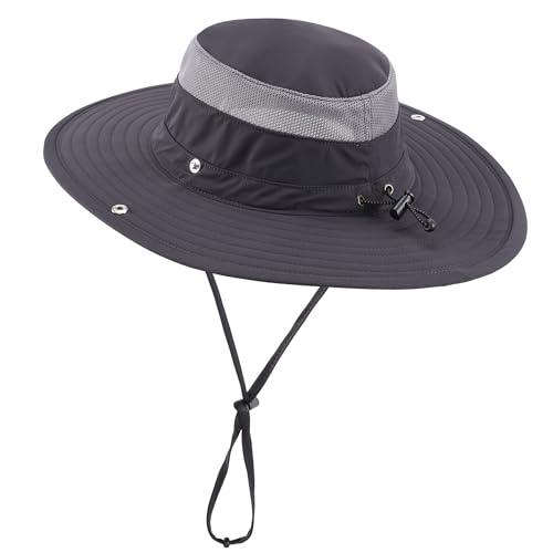 Chapeau de safari respirant et anti-UV pour faire du jardinage ou de la pêche
