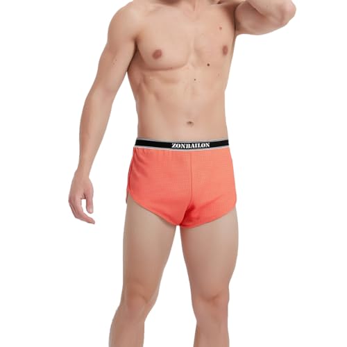 ZONBAILON Mens Pajama Sleep Shorts Mesh Booty Sexy 3 Inch Lounge Underwear2
