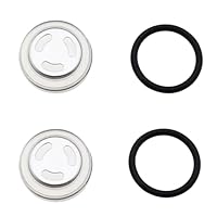 2 Sets 18mm Schauglas Dichtung,Schauglas Dichtung für Motorrad,Motorrad Dichtungen und Unterlegscheiben,für Bremspumpe Bremse Master Zylinder Reservoir Motorrad (2 Set)