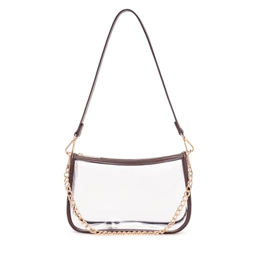 Image of Clear Purse Stadium Approved Bag Transparent Beach Handbag