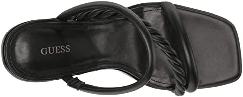 GUESS Women's BARPER Heeled Sandal, Black, 10 | Image 4