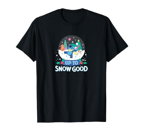 T-shirt Stitch Disney vêtement Lilo et Stitch Up To Snow Good pour l'hiver