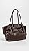 JW PEI Women's Hana Faux Leather Medium Tote Bag, Dark Brown, One Size