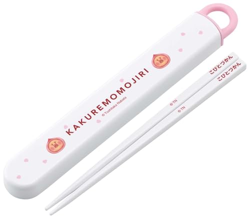 スケーター(Skater) 箸 箸箱 セット 子供用 お弁当 16.5cm 日本製 食洗機対応 スライド式 こびとづかん 桃尻 ABS2AMAG-A