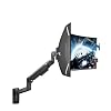 ARES WING Monitor Wall Mount for 24-57 Inch Ultrawide Gaming Screens, Premium Heavy Duty Monitor Arm Holds 60 lbs, Full Motion Gas Spring, Bearing Head for Easy Adjustment, 75/100 VESA Mount, Black