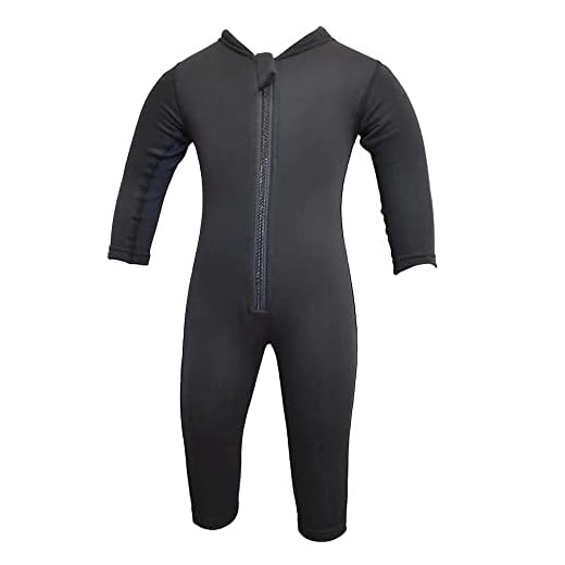 Splash About Unisex Baby Thermaswim One Piece Swimsuit, Schwarz, 12-24 Monate EU