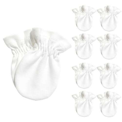Image of 9 Pairs Newborn Mittens No Scratch Baby Mittens 0-6 Months Baby Unisex