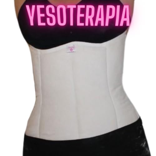 Faja de yeso Beauty colombiana, reductora, moldea y define abdomen y cintura. White