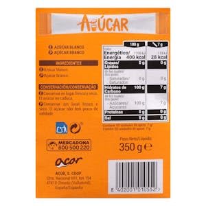 Azúcar blanco en sobres Hacendado Caja 50 sticks (350 g) Pack 2