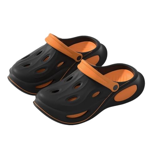 Sabots pour hommes de style décontracté bicolore avec semelle épaisse ergonomique