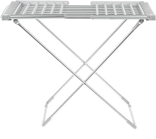 Suprills Heated Airer Clothes Dryer with Wings, Electric Clothes Dryer Fast Heat Up Washing, Clothes Drying Rack with 18 Heating Bars, 10kg Capacity, Collapsible/Foldable Design
