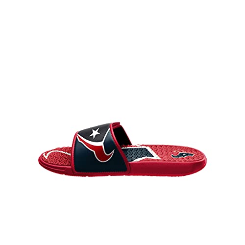 Image of FOCO mens NFL Team Logo Athletic Sport Shower Flip Flop Sandals Gel Slides