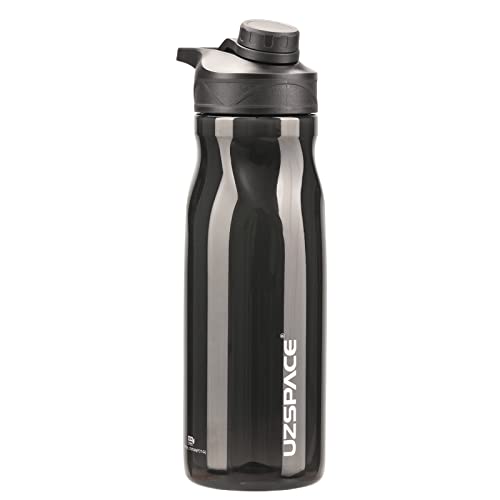 UZSPACE Sport Trinkflasche 1L/800ml, BPA-Frei Trinkflasche Auslaufsichere - Tritan Wasserflasche - Sportflasche für Schule, Fitness, Outdooraktivität Cover