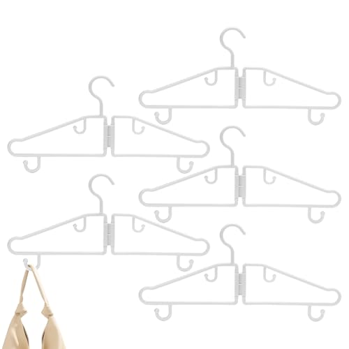 Trampa De Ropa Plegable - Perchas Portátiles Ahorran Espacio | Viaje De Plástico Portátil Plegable | Viaje Multifuncional Ropa De Plástico Plegable | Accesorios Para El Hogar H