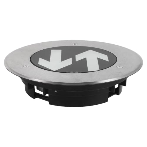 Señal de salida de emergencia de metal y vidrio con alta resistencia para entornos de humo