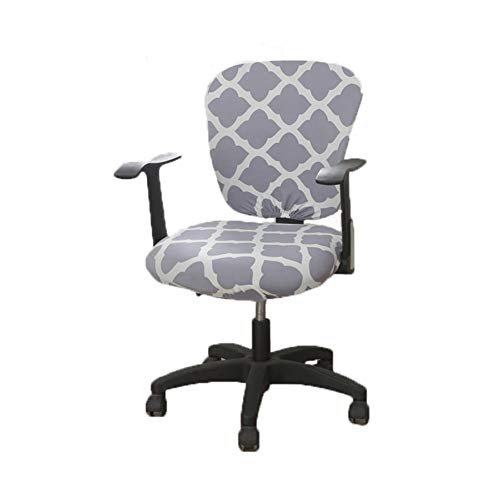 wonderfulwu Office Computer Chair Cover, Split Stretch Spandex Chair Cover Rotate Chair Protective Covers, Light Purple Cloud wonderfulwu Office Computer Chair Cover, Split Stretch Spandex Chair Cover Rotate Chair Protective Covers, Light Purple Cloud
