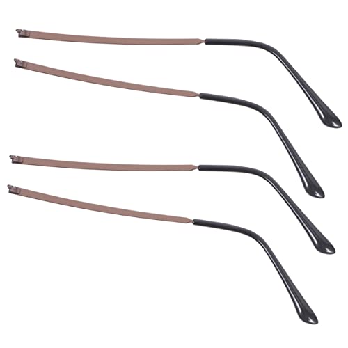 KONTONTY 2 Pairs Spectacle Legs Sun Glasses Sunglasses Arms Eyewear Replacement Parts Sunglasses Legs Eyewear Temple Sunglasses Replacement Parts Eyewear Arms Eyeglasses Arms Coffee Metal