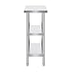 VEVOR Lebensmittel-Zubereitungstisch Edelstahl, Arbeitstisch für gewerbliche Küchen, mit 2 verstellbaren Unterregalen, 356 x 610 x 864 mm Zubereitungstisch aus Metall für Grill, Küche, Zuhause