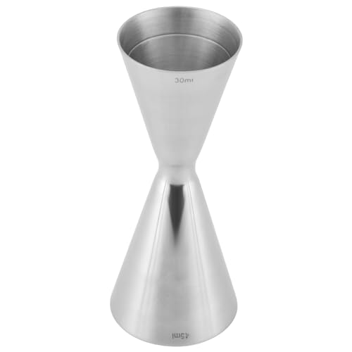 Pasuihcay Stainless Steel Measure Cup Double Bar Wine Cocktail Shaker Jigger 45Ml