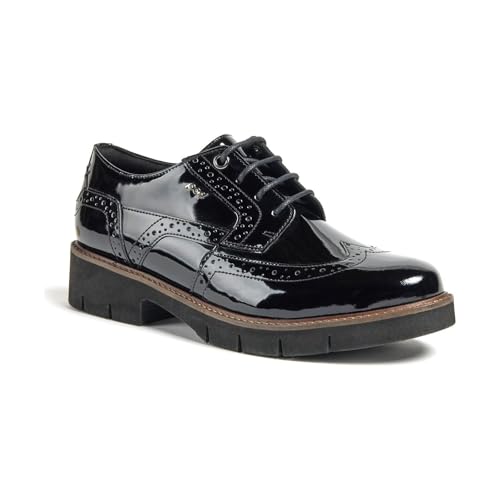 Pod Kacey Leather Chaussures brogues pour femme Noir, noir verni, 37 EU