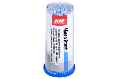 AUTO PLAST PRODUKT App Micro Brush   Lápices de retoque con aplicador, Color Azul, 2,0 mm, 100 Unidades