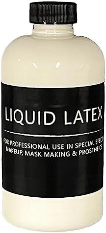 Liquid Latex 2 oz - Professional Grade for Special Effects Makeup and Mask Making - Dries Translucent