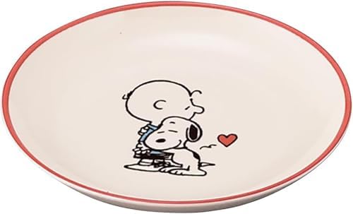Peanuts SN2502-255 SDGs Recycling Tableware 14 Plates (Charlie Brown) Serving Dish, Diameter 5.5 x Depth 0.8 inches (14 cm) x Depth 0.8 inches (2 cm), Microwave, Dishwasher Safe, Mino Ware, Yamaka image 5