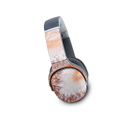Image of MightySkins Carbon Fiber Skin Compatible with Skullcandy Crusher Evo Wireless - Orange Quartz | Protective, Durable Textured Carbon Fiber Finish | Easy to Apply | Made in The USA
