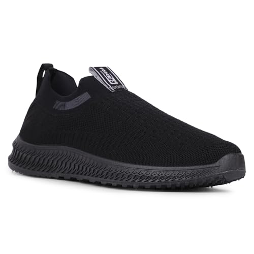 Liberty Force 10 Black & Teal Blue Sports Shoes for Men - Image 2