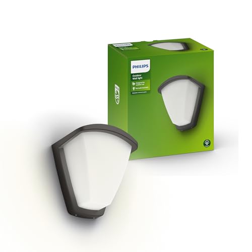 Philips myGarden, Applique murale d'éclairage extérieur LED, anthracite, nécessite une ampoule LED E27 max 60W