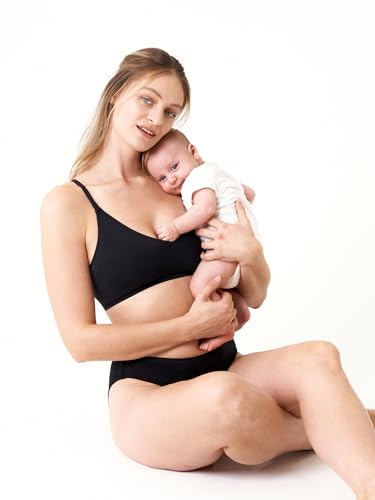 MOMANDA Sleep Nursing Bras for Breastfeeding Seamless Wirefree Maternity Bra V Neck Comfortable Bralette2