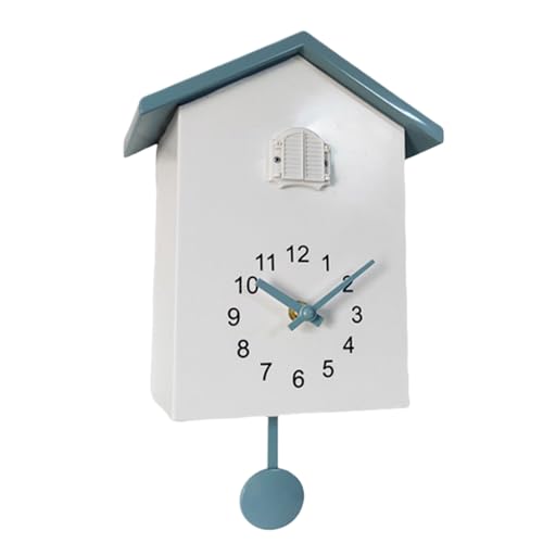 KIXZSAZ Orologio a cucù con arredamento contemporaneo per il soggiorno con orologio da parete in ABS a pendolo per la decorazione del soggiorno, digitare+1
