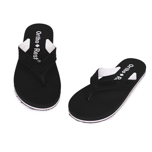 Image of Ortho + Rest Doctor Slippers for Women Orthopedic Non Slip Lightweight Comfortable Flat Casual Stylish Dr Chappals and House Flip flops For Ladies and Girl's