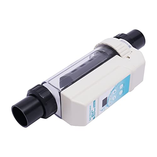 Cloro salino para piscina, sistema de sal universal, 50 m³/13209 galón, clorinador de agua salada para piscinas, sistema de agua salada autolimpiante, 8 g/h